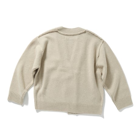 Bulk Knit Cardigan (Beige)