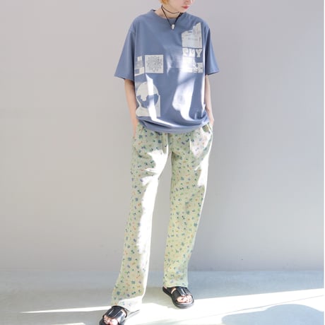 Recycled Polyester Photo S/S Tee (BLUE)
