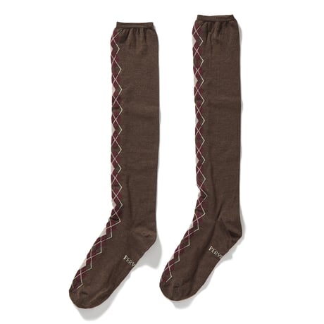 Argyle Line Sox (Brown)