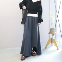 Vintage Drift Long Skirt ( Smoky Gray)