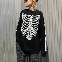 BONES L/S TEE (BLACK)
