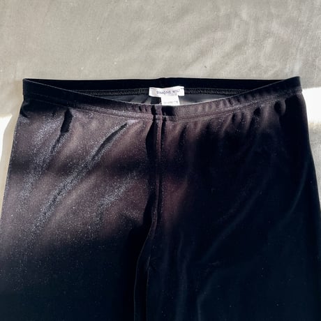 VELVET VOLANT CAPRI PANTS