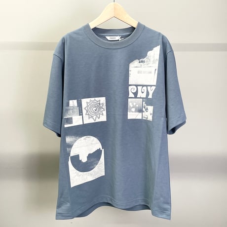 Recycled Polyester Photo S/S Tee (BLUE)