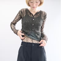 STRETCH LACE CARDIGAN (KHAKI)