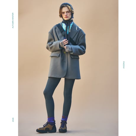 Needle rever stretch Jacket Coat (GRAY)