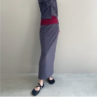 High Gauge Pile Long Skirt (Charcoal)