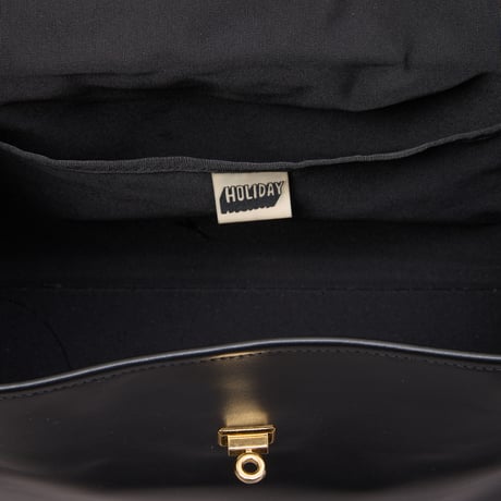 LEATHER FLAP BAG L