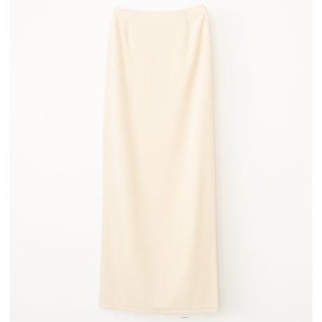 High Gauge Pile Long Skirt (Cream)