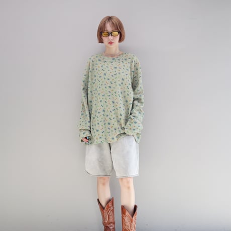 FLOWER L/S WAFFLE THERMAL (BEIGE)