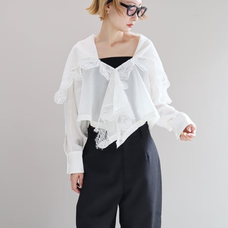 2Way Lace Glitch Shirt