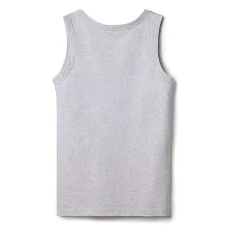 AMERICAN DRY COTTON V NECK TANK TOP (GRAY)