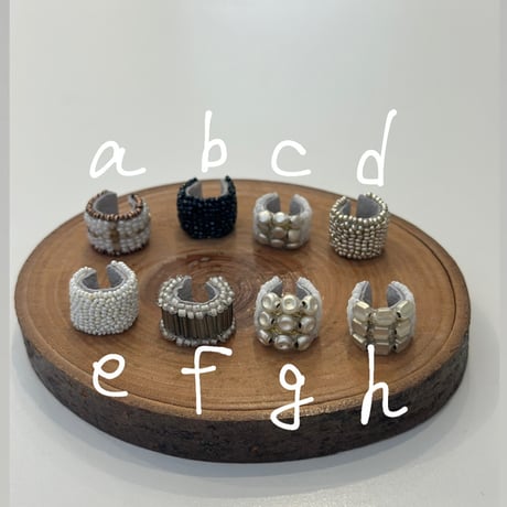 ビーズ刺繍のイヤーカフ（e-tomou）