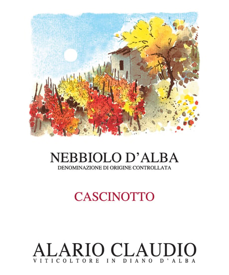 アラリオクラウディオ　ネッビオーロ・ダルバ・カシノット2023【 NEBBIORO D'ALBA VALLETTA 】赤ワイン