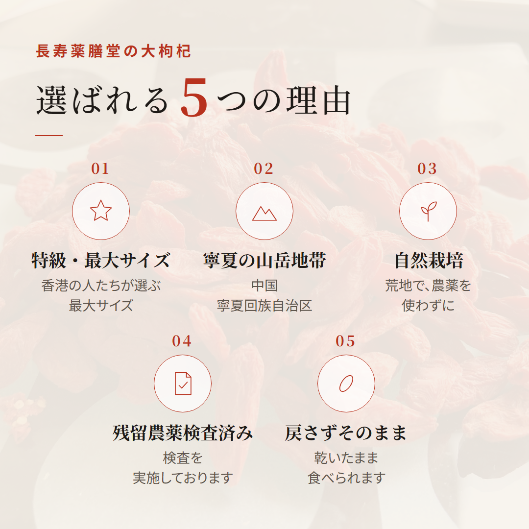 クコの実 250g 特級 特大サイズ 中国寧夏産 自然栽培 枸杞の実 くこの
