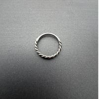 narrow twist ring 925