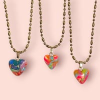 MARBLE HEART PENDANT