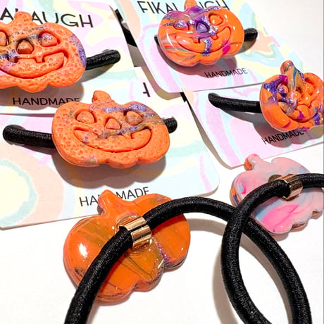 PUMPKIN HAIR TIE