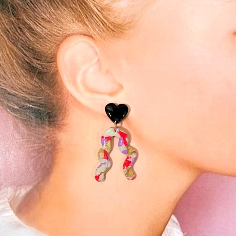 VINTAGE-LIKE×UNEUNE DANGLE ピアス