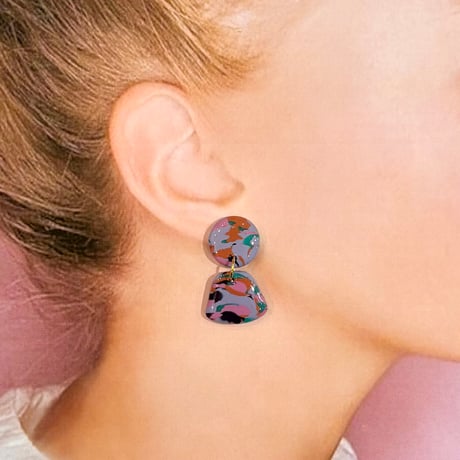 NAVY MIX×MINI BAUM ピアス/イヤリング