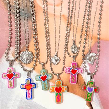SILVER MEXICAN CROSS PENDANT