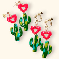 CACTUS×YURAYURA DANGLE ピアス/イヤリング
