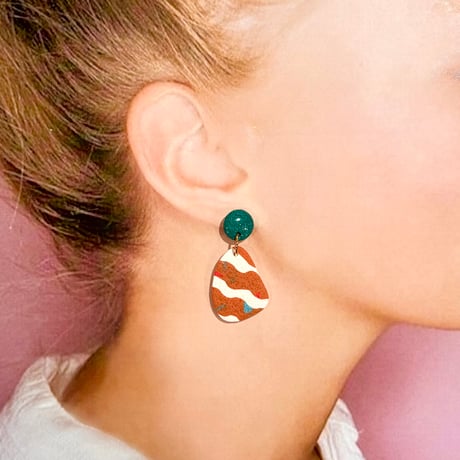 NAMINAMI BORDER×mat DANGLE ピアス