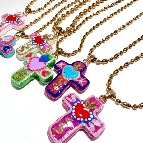 GOLD MEXICAN CROSS PENDANT