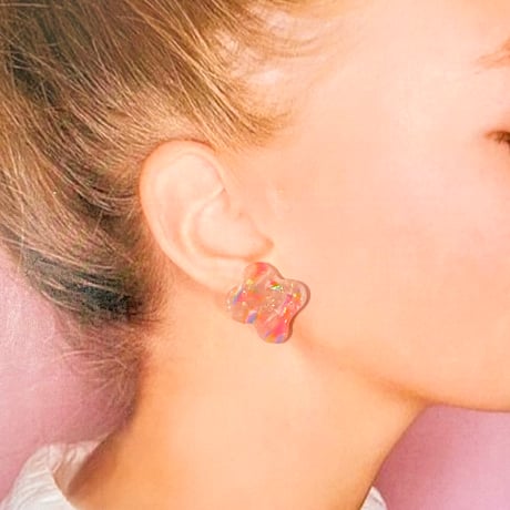 HOLOGRAM×COLORS ピアス