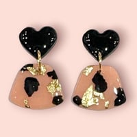 BEIGE×GOLD FOIL MINI BAUM ピアス