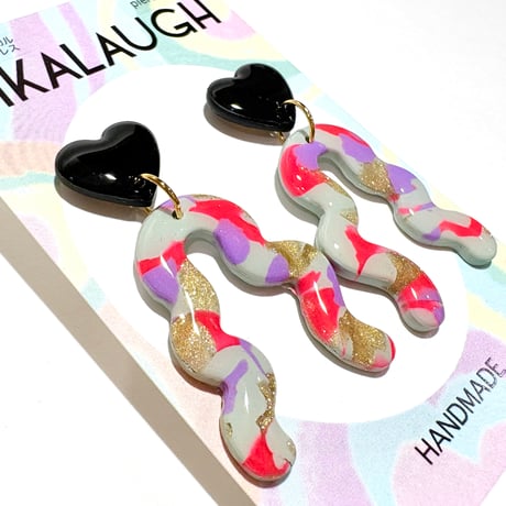 VINTAGE-LIKE×UNEUNE DANGLE ピアス