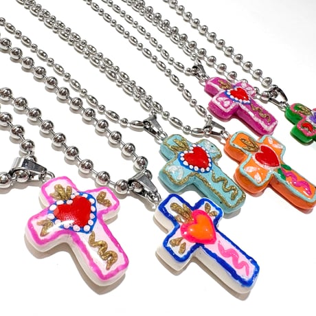 SILVER MEXICAN CROSS PENDANT