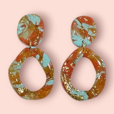 CARAMEL MARBLE×WONKY ZERO ピアス/イヤリング