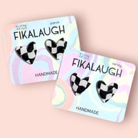 BLOCK CHECK HEART ピアス/イヤリング
