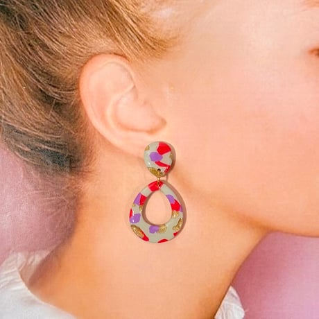 VINTAGE-LIKE×TEAR DROP DANGLE ピアス