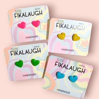 COLOR MINI HEART ピアス