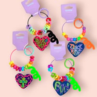 BIG CHARM KEY RING
