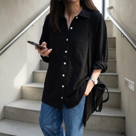 full button polo shirt【K2-261165】