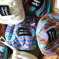 巾着キルティングバッグ