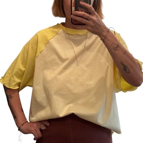RAGLAN SS TEE / Lemon Cream