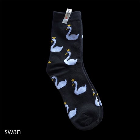 ソックス｜swan / flower