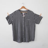 ネイビーチェック TEE