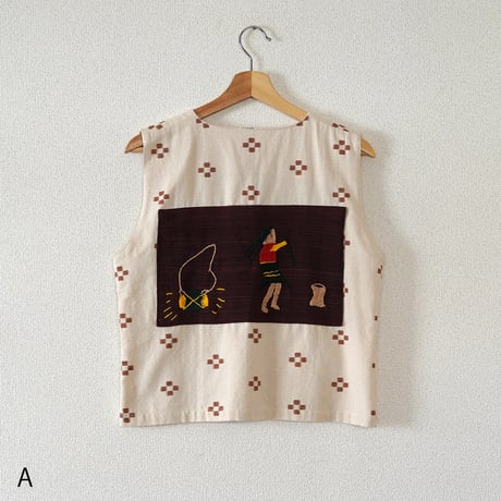 SISMA 刺繍ポケット ベスト