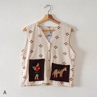 SISMA 刺繍ポケット ベスト