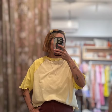 RAGLAN SS TEE / Lemon Cream