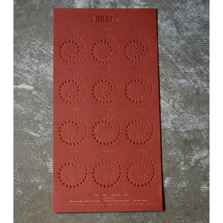 予約 2027 MOON CALENDER/ 6color