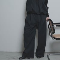【CYAN tokyo】3タックラウンドステッチツイルワイド［607522］