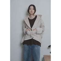 【CYAN tokyo】ラウンドヘムフラノショートフーディ［607547］