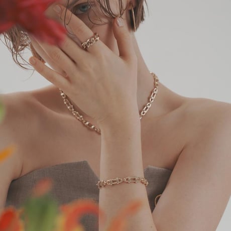【Sea'ds Mara】Frame link chain Bracelet　　[27A1-18]