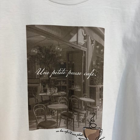 【BEATRICE】異素材ドッキングフォトプリントTシャツ［E80408］