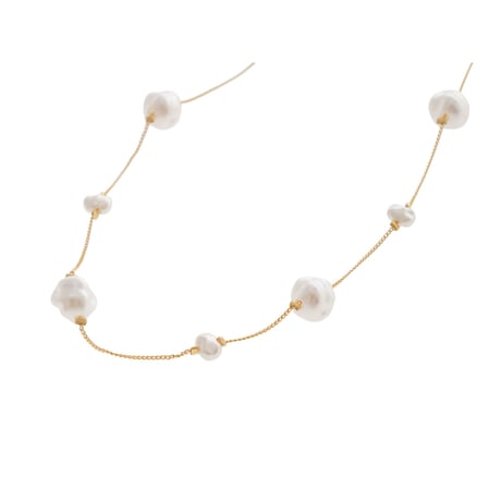 【Sea'ds Mara】Floating pearl necklace[26A4-72]